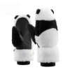 Rękawiczki narciarskie Panda dla dzieci i dorosłych rozmiar S - czarne/białe