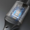 3w1 Kabel przewód 60W USB-A - MicroUSB USB-C iPhone Lightning 1.2m - czarna