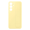 Etui case Samsung Standing Grip Case z uchwytem i podstawką do Galaxy S24 FE - żółte