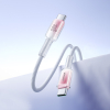 Kabel przewód Crystal-Clear Series 60W USB-C - USB-C 1.2m - biały