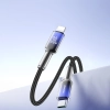 Kabel przewód Crystal-Clear Series 30W USB-C - iPhone Lightning 1.2m - czarny