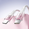 Kabel przewód Crystal-Clear Series 30W USB-C - iPhone Lightning 1.2m - biały