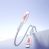 Kabel przewód Crystal-Clear Series 30W USB-C - iPhone Lightning 1.2m - biały