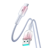 Kabel przewód Crystal-Clear Series 3A USB-A - USB-C 1.2m - biały