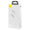 Kabel przewód USB-C - USB-C Series Metal Data PD QC SCP 100W 5A 1m - biały