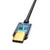 Adapter przejściówka do słuchawek USB-C - mini jack 3.5mm DAC 24 bit 48KHz - szary