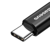 Kabel przewód spiralny Fish Eye USB-A - USB-C 2A 1m - czarny