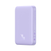 Powerbank magnetyczny indukcyjny 10000mAh 20W + kabel USB-C - fioletowy
