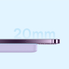 Powerbank magnetyczny indukcyjny 10000mAh 20W + kabel USB-C - fioletowy