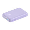 Powerbank magnetyczny indukcyjny 10000mAh 20W + kabel USB-C - fioletowy