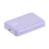 Powerbank magnetyczny indukcyjny 10000mAh 20W + kabel USB-C - fioletowy