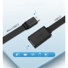 Przejściówka adapter micro USB (męski) - USB-A (żeński) OTG płaski 0.15m - czarny