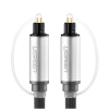 Kabel przewód optyczny audio Toslink SPDIF 2m - szary