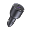 Ładowarka samochodowa 130W 2x USB-C 1x USB-A - szara