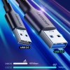 Kabel przewód USB-A 3.0 - USB-C 3A 0.5m - czarny