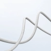 Kabel przewód USB-C - iPhone Lightning MFi 1m - srebrny