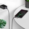 Kabel przewód kątowy USB-A - USB-C 3A 3m - szary