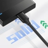 Kabel przewód USB-A 3.0 - micro USB-B 0.5m - czarny