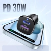Ładowarka samochodowa USB-C USB-A 30W - czarna