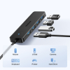 HUB rozdzielacz portu USB-A 3.0 na 4 porty USB-A 3.0 kabel 1m - czarny