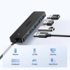 HUB rozdzielacz portu USB-A 3.0 na 4 porty USB-A 3.0 kabel 1m - czarny