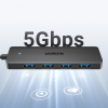 HUB rozdzielacz portu USB-A 3.0 na 4 porty USB-A 3.0 kabel 1m - czarny