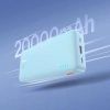 Powerbank 20000mAh Airpow 20W z kablem USB-A - USB-C 50cm - niebieski