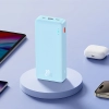 Powerbank 20000mAh Airpow 20W z kablem USB-A - USB-C 50cm - niebieski
