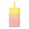Powerbank Popsicle 5200mAh 20W z kablem Lightning 60W/20V/3A/30cm - zółto-różowy