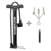 Pompka rowerowa podłogowa 120psi / 8bar końcówki do piłek materacy - czarna