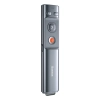 Wskaźnik laserowy z pilotem do prezentacji do 100m WiFi 2.4GHz USB-A/C - szary
