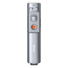 Wskaźnik laserowy z pilotem do prezentacji do 100m WiFi 2.4GHz USB-A/C - szary