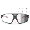Okulary rowerowe fotochromowe UV400 z etui SP216BK - czarno-czerwone