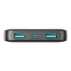 Powerbank JR-PBF12 10000mAh 2.4A 2x USB-A 1x USB-C - czarny