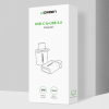 Adapter przejściówka USB-C (męski) - USB-A 3.0 (żeński) ze smyczą - szary
