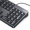 Klawiatura przewodowa z Num Lock do Windows MacOS iOS Linux 1.5 m - czarna