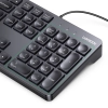 Klawiatura przewodowa z Num Lock do Windows MacOS iOS Linux 1.5 m - czarna