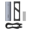 Kieszeń na dysk SSD do 8 TB FlyJoy M.2 NVMe 10 Gb/s UASP TRIM - szara