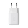 Ładowarka sieciowa USB-C USB-A 20W PD QC 3.0 - biała