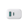 Ładowarka sieciowa USB-C USB-A 20W PD QC 3.0 - biała