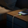 Kabel przewód USB-A - iPhone Lightning z fluorescencyjną końcówką 1.2m - beżowy