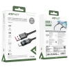 Kabel przewód USB-A - USB-C z wyświetlaczem 480Mb/s 66W 1.2m - czarny