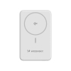 Powerbank magnetyczny Qi2 10000mAh z podstawką USB-A USB-C 22.5W PD - biały