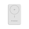 Powerbank magnetyczny Qi2 10000mAh z podstawką USB-A USB-C 22.5W PD - biały