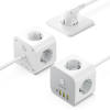 7w1 Listwa zasilająca KOSTKA PowerCombo 3x AC / 3x USB-A / 1x USB-C 20W 1.5 m - biała