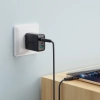 Kabel przewód USB-C 480Mb/s 100W z organizerem magnetycznym 1.2m - czarny