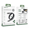 Kabel przewód USB-C 480Mb/s 100W z organizerem magnetycznym 1.2m - czarny