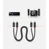 Kabel przewód audio 2RCA (męski) - 2RCA (męski) 2m - szary