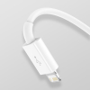 3w1 Kabel przewód Superior Series USB-A - USB-C / iPhone Lightning / micro USB 3.5A 0.5m - biały