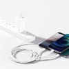 3w1 Kabel przewód Superior Series USB-A - USB-C / iPhone Lightning / micro USB 3.5A 0.5m - biały